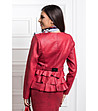 Дамско сако в цвят бордо-1 снимка