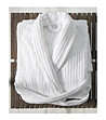 Бял памучен халат за баня-0 снимка