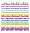 Многоцветна завеса за баня 180х200 см-1 снимка