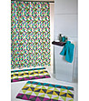 Завеса за баня с многоцветен принт 180х200 см-0 снимка