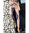 Дамски 7/8 панталон в цвят пудра с памук Arina-0 снимка