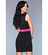 Черна рокля с розов детайл Emira-2 снимка