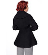 Черно дамско палто с вълна Lina-1 снимка