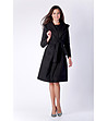 Дамско черно палто от вълна и кашмир Ester-0 снимка