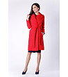 Червено дамско палто от вълна и кашмир Eugenia-0 снимка