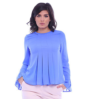 Синя дамска блуза Iness снимка