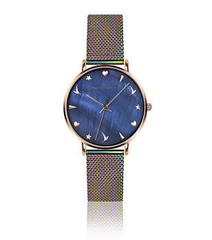 Ефектен дамски часовник с многоцветна верижка Nara снимка