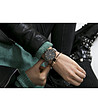 Сив дамски часовник с черен циферблат Nara-2 снимка