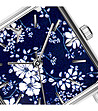 Ефектен дамски часовник в сребристо и тъмносиньо Belinda-2 снимка