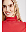 Червена дамска блуза от коприна и памук Alaska-2 снимка