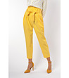 Елегантен жълт дамски панталон Chloe-0 снимка
