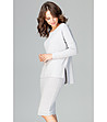 Комплект от пола и блуза в светлосиво Sanoma-2 снимка