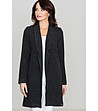 Дамско палто в черно с вълна Diamantina-0 снимка