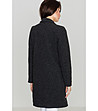 Дамско палто в черно с вълна Diamantina-1 снимка