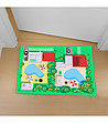 Ефектна многоцветна постелка за детска стая 52х75 см-0 снимка
