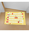 Жълта постелка за детска стая с ефектен принт 52х75 см-0 снимка