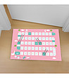 Постелка за детска стая в нюанс на розово и тюркоаз 52х75 см-0 снимка