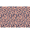 Постелка в розово и синьо с леопардов принт 52х75 см-1 снимка