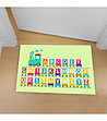 Цветна детска постелка с принт Английска азбука 52х75 см-0 снимка