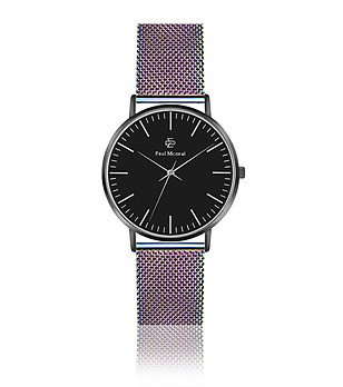 Черен дамски часовник с верижка в цвят хамелеон Hestia снимка
