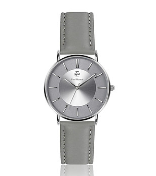Unisex часовник в сребристо и сиво Paul снимка