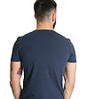 Тъмносиня мъжка памучна тениска Eusebio-1 снимка