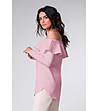 Дамска блуза в розово с голи рамене Edona-1 снимка