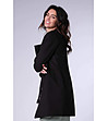 Черно дамско палто с вълна Jaya-1 снимка