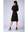 Черна рокля с нестандартни ръкави Melissa-1 снимка