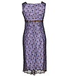 Елегантна лилава рокля с тюл Rikarda-1 снимка