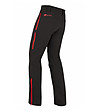 Мъжки softshell туристически панталон в черно и червено-1 снимка