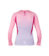 Дамска спортна блуза в розово и сиво от дишаща материя Quantum-3 снимка