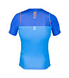 Мъжка спортна тениска в сини нюанси Quantum от дишаща материя-2 снимка