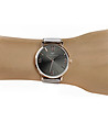Дамски часовник в златисто и сребристо с черен циферблат Elrica-1 снимка