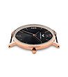 Дамски часовник в златисто и сребристо с черен циферблат Elrica-2 снимка