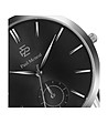 Мъжки часовник в сребристо и черно със сива каишка Carol-3 снимка
