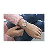 Сребрист дамски часовник с розов циферблат Klea-3 снимка