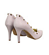 Светлорозови дамски кожени обувки на ток Lilly-2 снимка