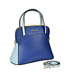Дамска чанта от естествена кожа в сини нюанси Celina-2 снимка