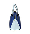 Дамска чанта от естествена кожа в сини нюанси Celina-3 снимка