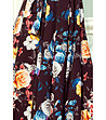 Дълга многоцветна рокля на цветя Sania-2 снимка