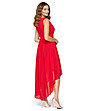 Асиметрична червена рокля Jaya-1 снимка