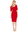 Елегантна рокля в червено Elifia-0 снимка