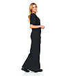 Дълга черна рокля с памук Julka-1 снимка