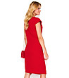 Червена рокля с ефектно преплитане Regata-3 снимка