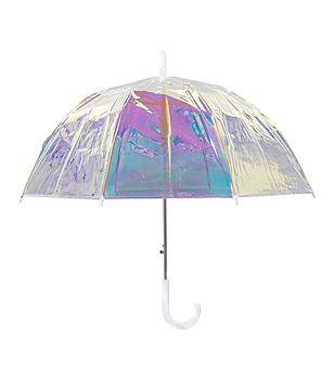 Дамски чадър с метален ефект снимка