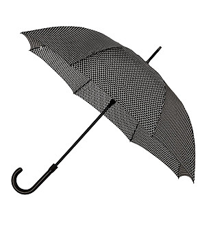 Луксозен чадър в черно и бяло снимка