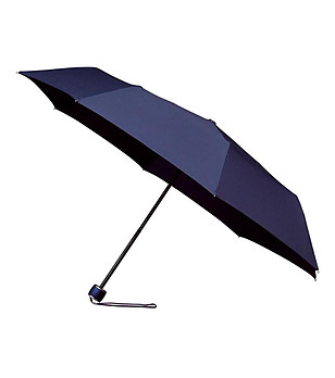 Ветроустойчив сгъваем чадър в тъмносиньо снимка