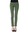 Дамски памучен панталон Rikita в зелен нюанс-0 снимка
