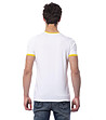 Памучна бяла мъжка тениска с щампа Lonnie-1 снимка